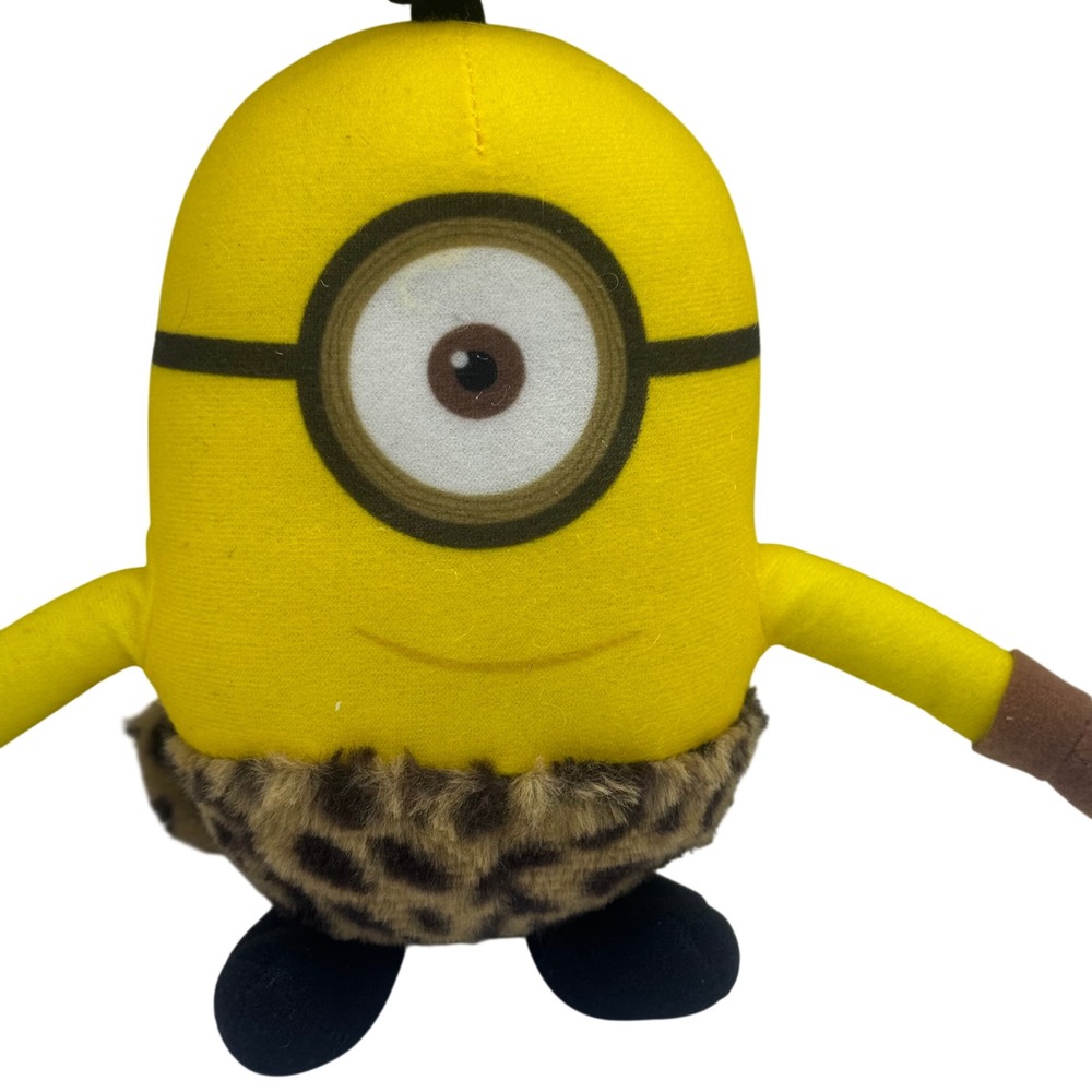 Despicable Me Minion Caveman Plush Leopard Loincloth Bone 8 Inch Toy 3011400